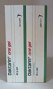 2 PCs of Janssen Daktarin Oral Gel 40 g (Total of 80 grams).